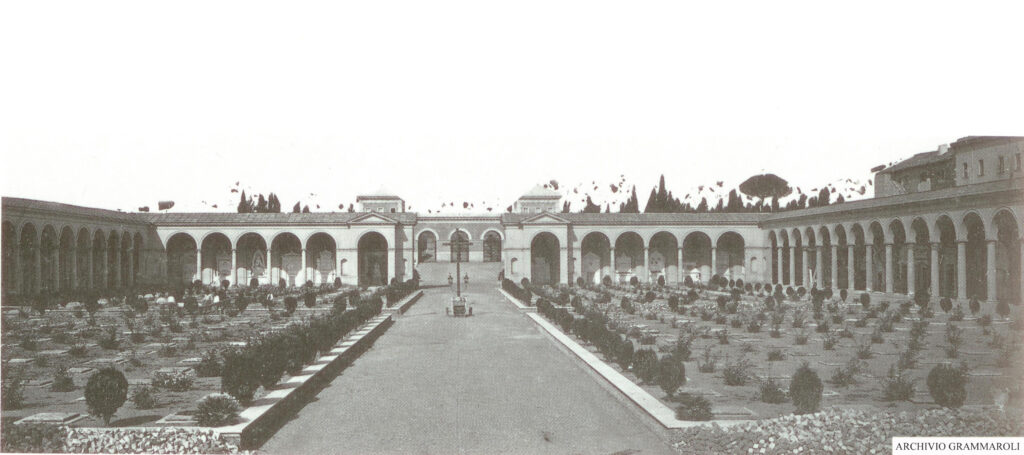 CAPPELLO INTRO Panoramica sul quadriportico - Att. Anderson - 1880 c.